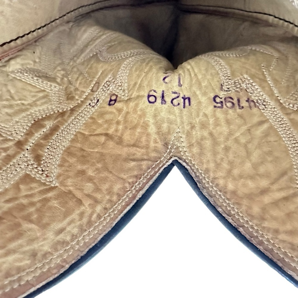 Classic Western Leather and Eel skin Boots by Dan Post - Picture 3 of 8